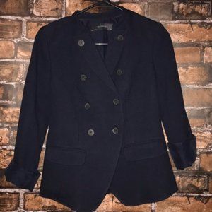 The Limited Double-Breasted Navy Blazer